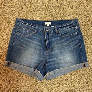 J.CREW Cutoff Denim Shorts, size 28